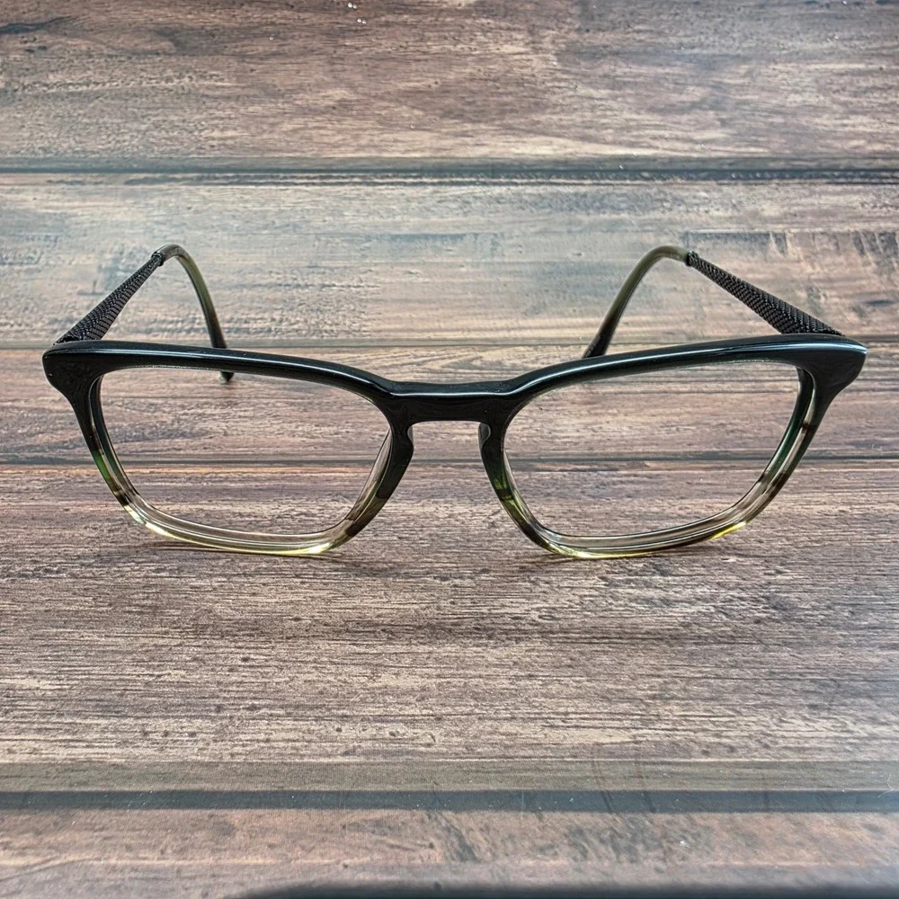 Badgley Mischka Womens Cat Eye Eyeglasses Black Olive Gradient 53-17-145